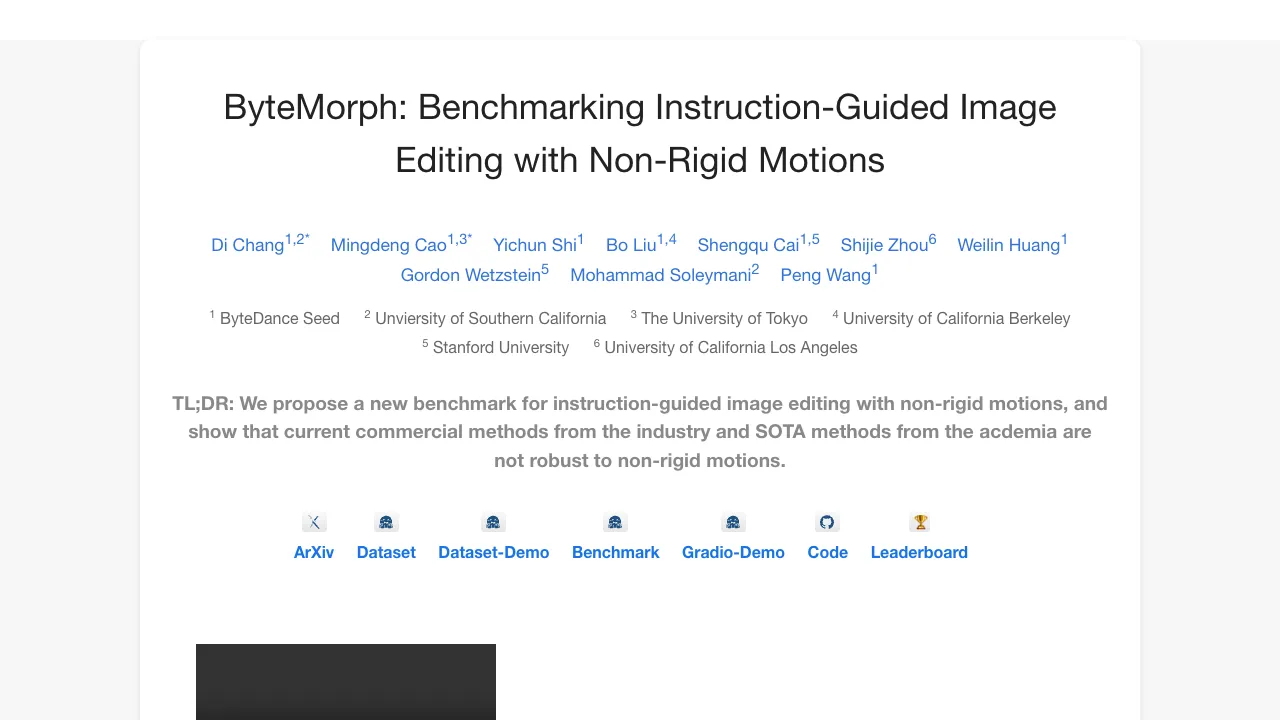 ByteMorph: Mastering Non-Rigid Motions in AI Image Editing