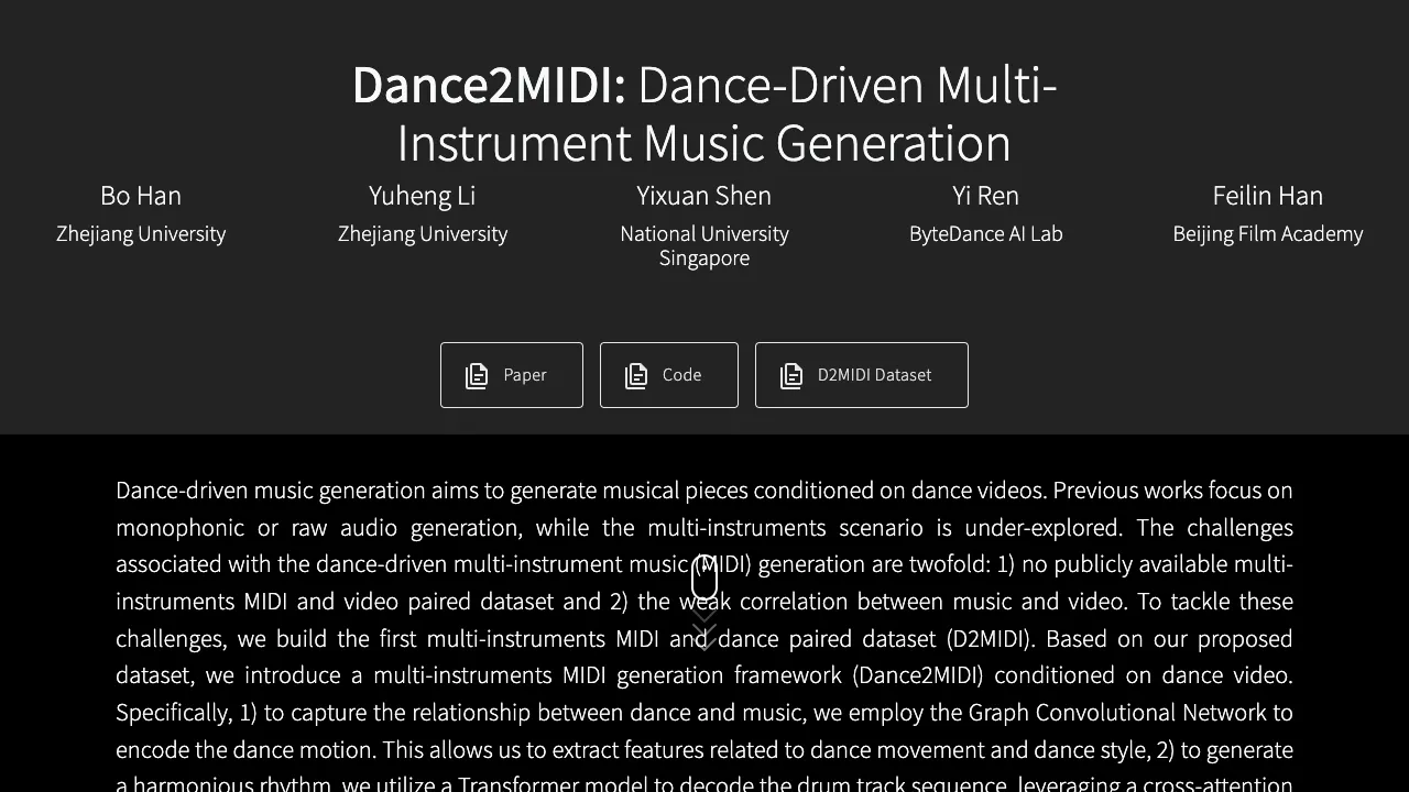 From Dance to MIDI: Multi-Instrument Music Generation with Movement