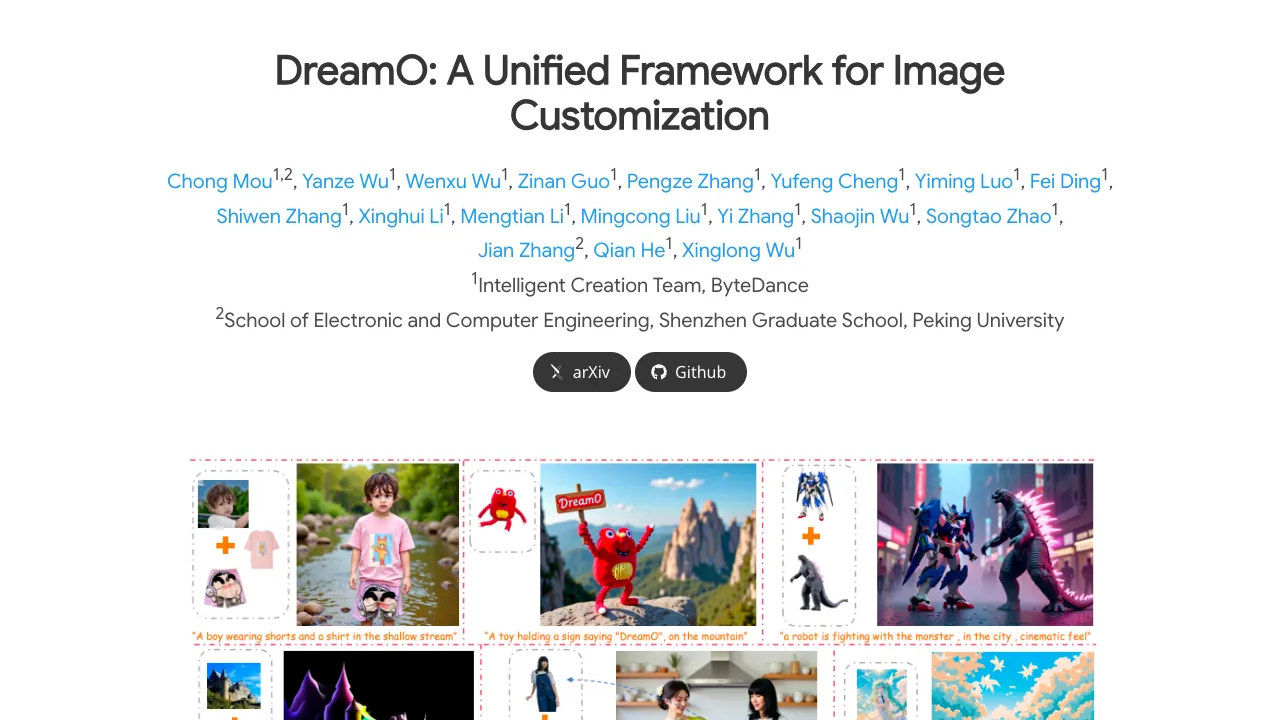 DreamO: The Ultimate Unified Framework for Seamless Image Customization