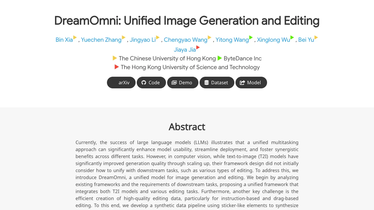 DreamOmni: The All-in-One Solution for Seamless Image Generation and Editing