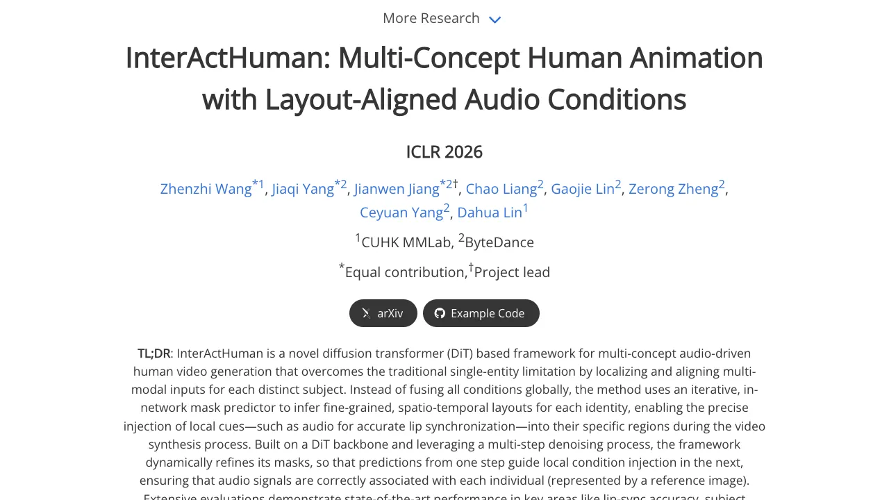InterActHuman: The Future of Multi-Concept Human Animation and Audio-Sync Technology