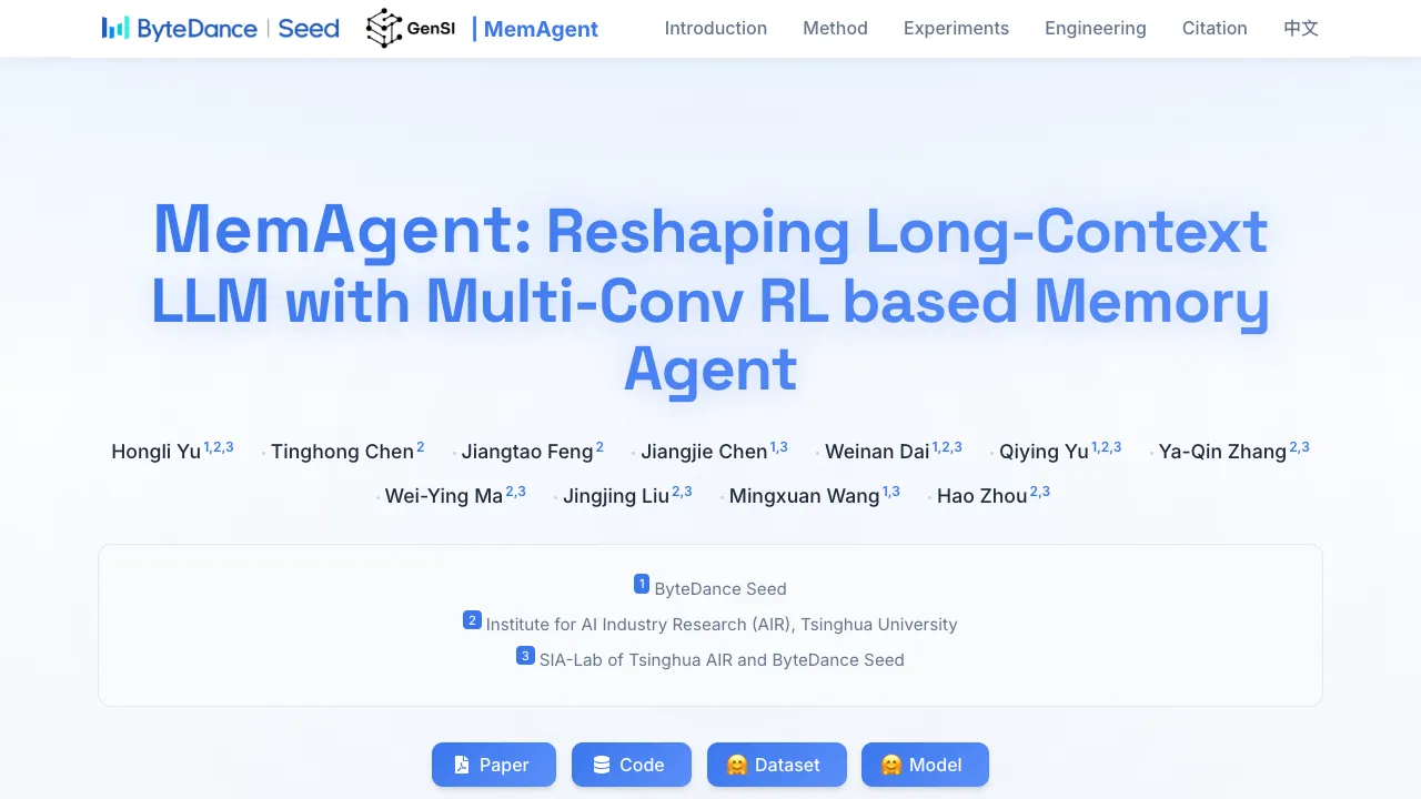 MemAgent: Reshaping Long-Context LLM with Multi-Conv RL based Memory Agent