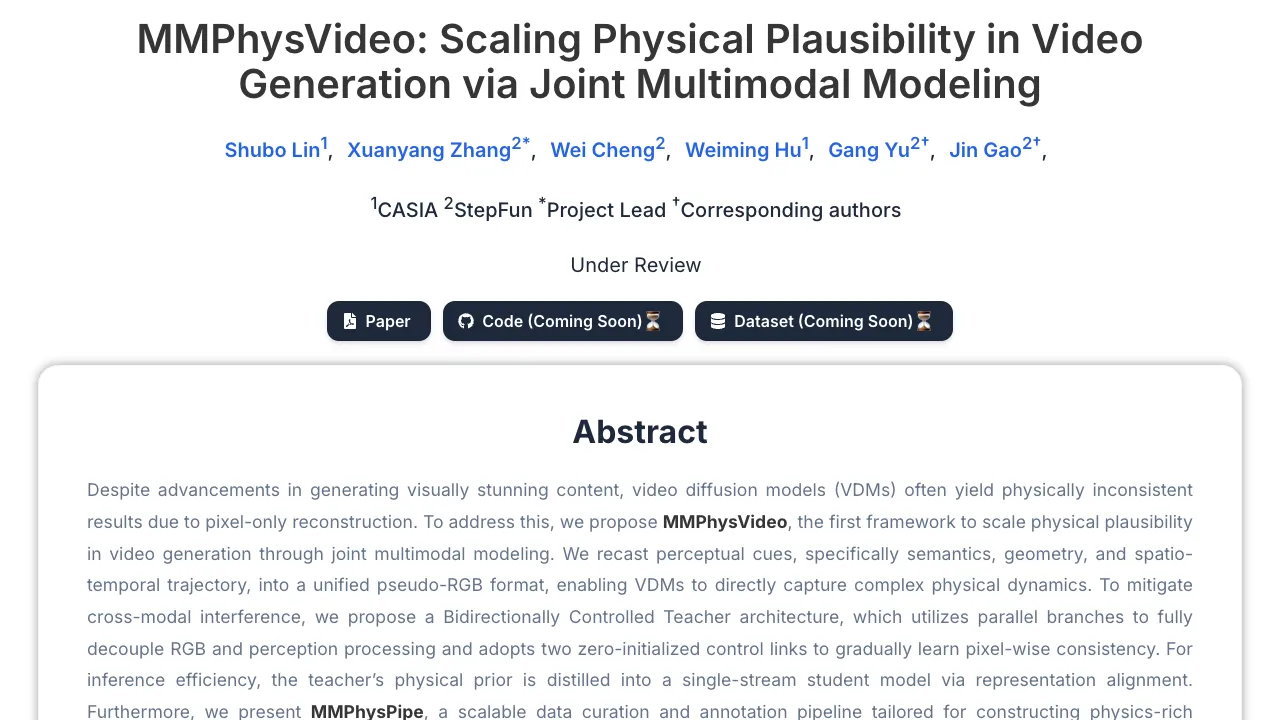 How MMPhysVideo Enhances Physical Plausibility in Video Generation