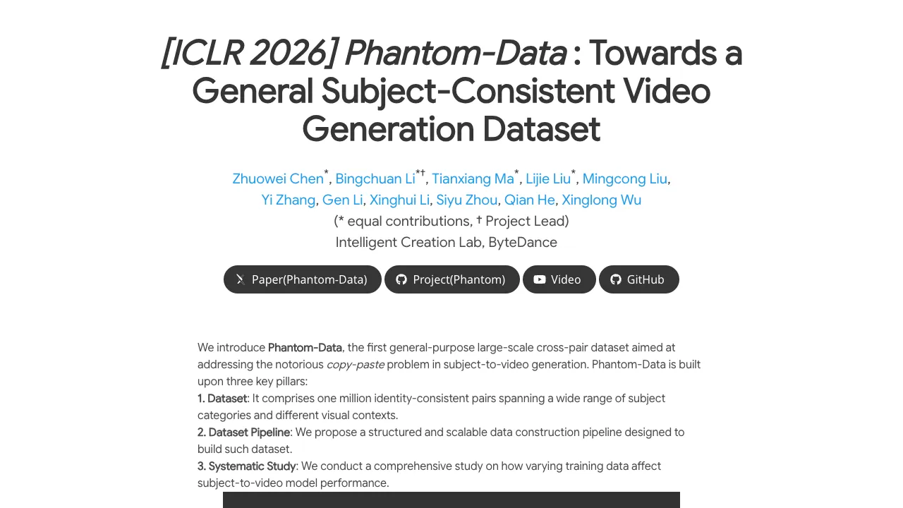 Phantom-Data: Revolutionizing Subject-Consistent Video Generation
