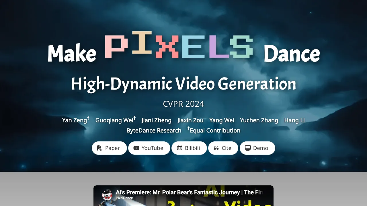 PixelDance: Setting a New Standard for High-Dynamic AI Video Generation