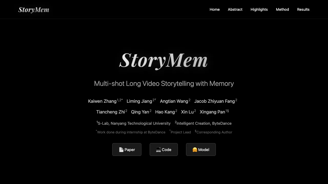 StoryMem: Multi-shot Long Video Storytelling with Memory