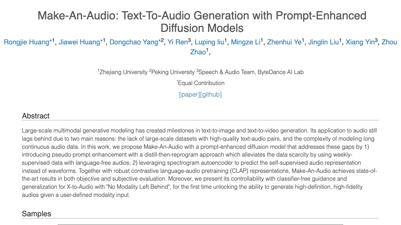 From Text to Sound: How Make-An-Audio Revolutionizes Audio Generation with Diffusion Models