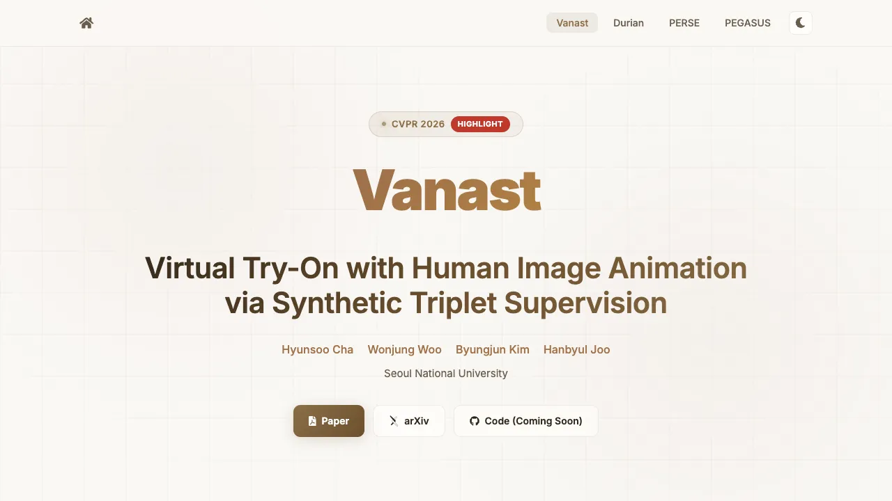 Vanast: Explore Virtual Try-On with Human Image Animation
