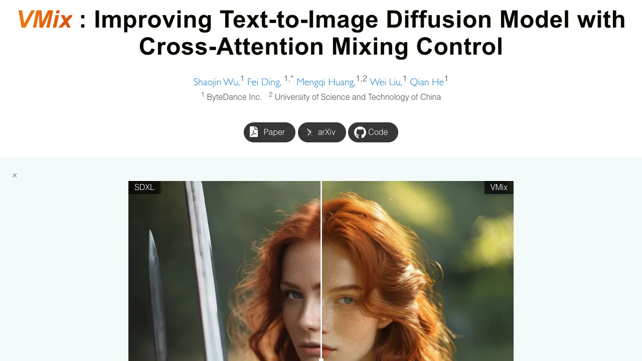VMix: Redefining Text-to-Image Precision with Cross-Attention Control